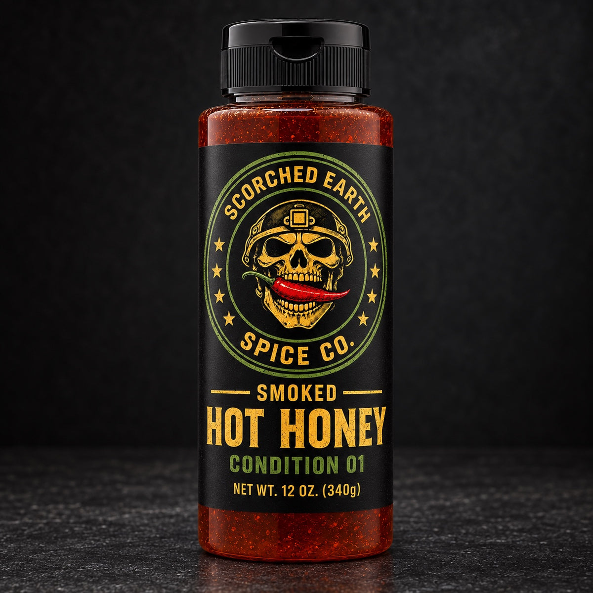 Scorched Earth Smoked Hot Honey Condition 1 bottle