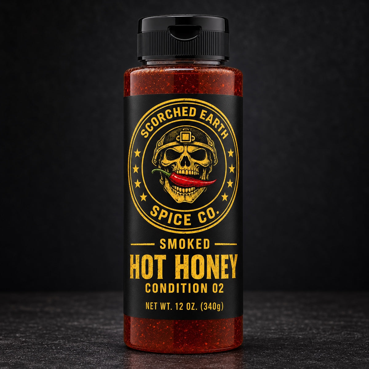 Scorched Earth Smoked Hot Honey Condition 2 bottle