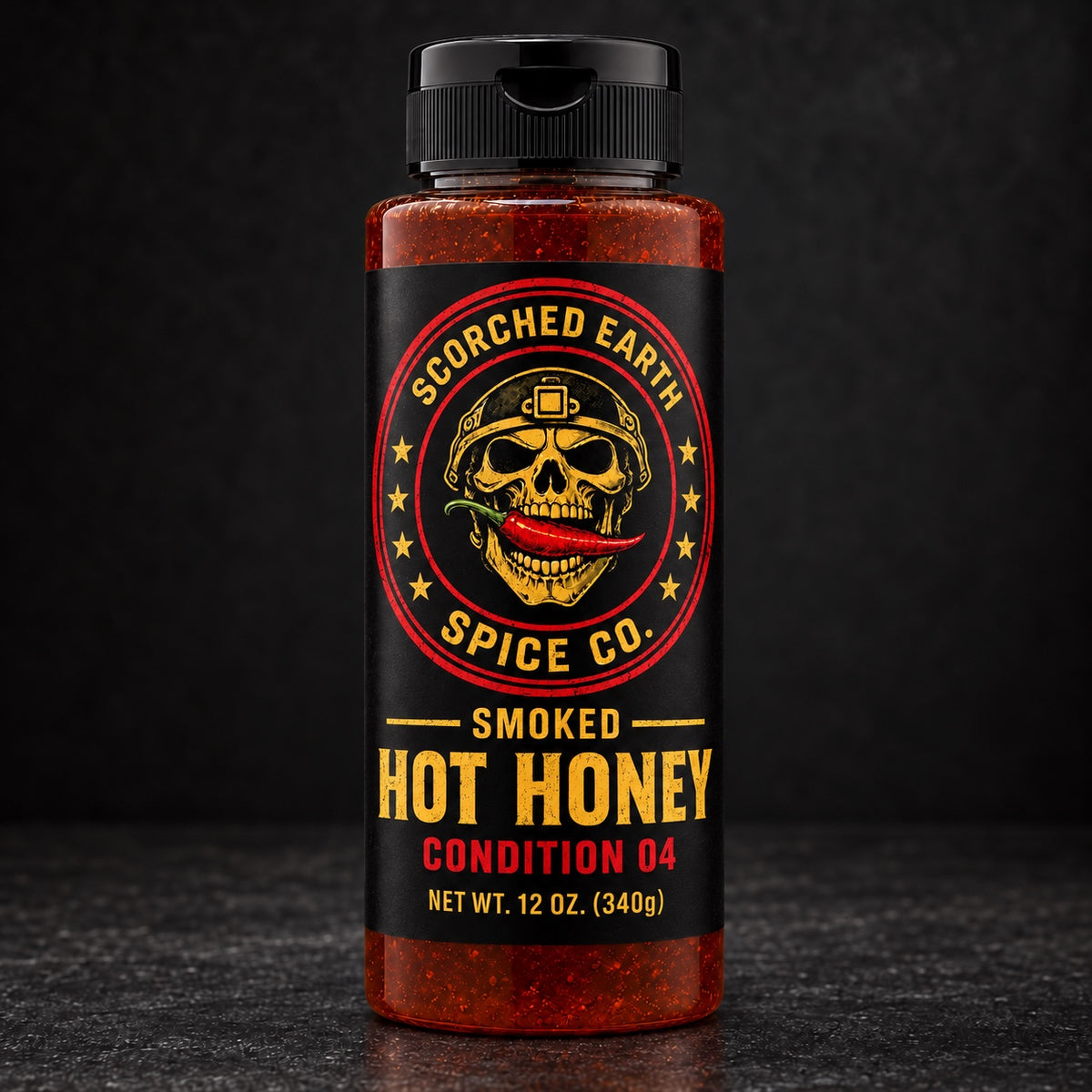 Scorched Earth Smoked Hot Honey Condition 4 bottle coming soon