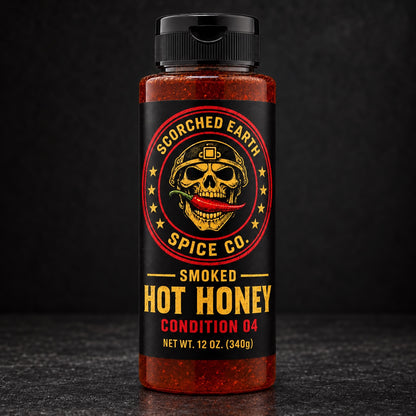 Scorched Earth Smoked Hot Honey Condition 4 bottle coming soon